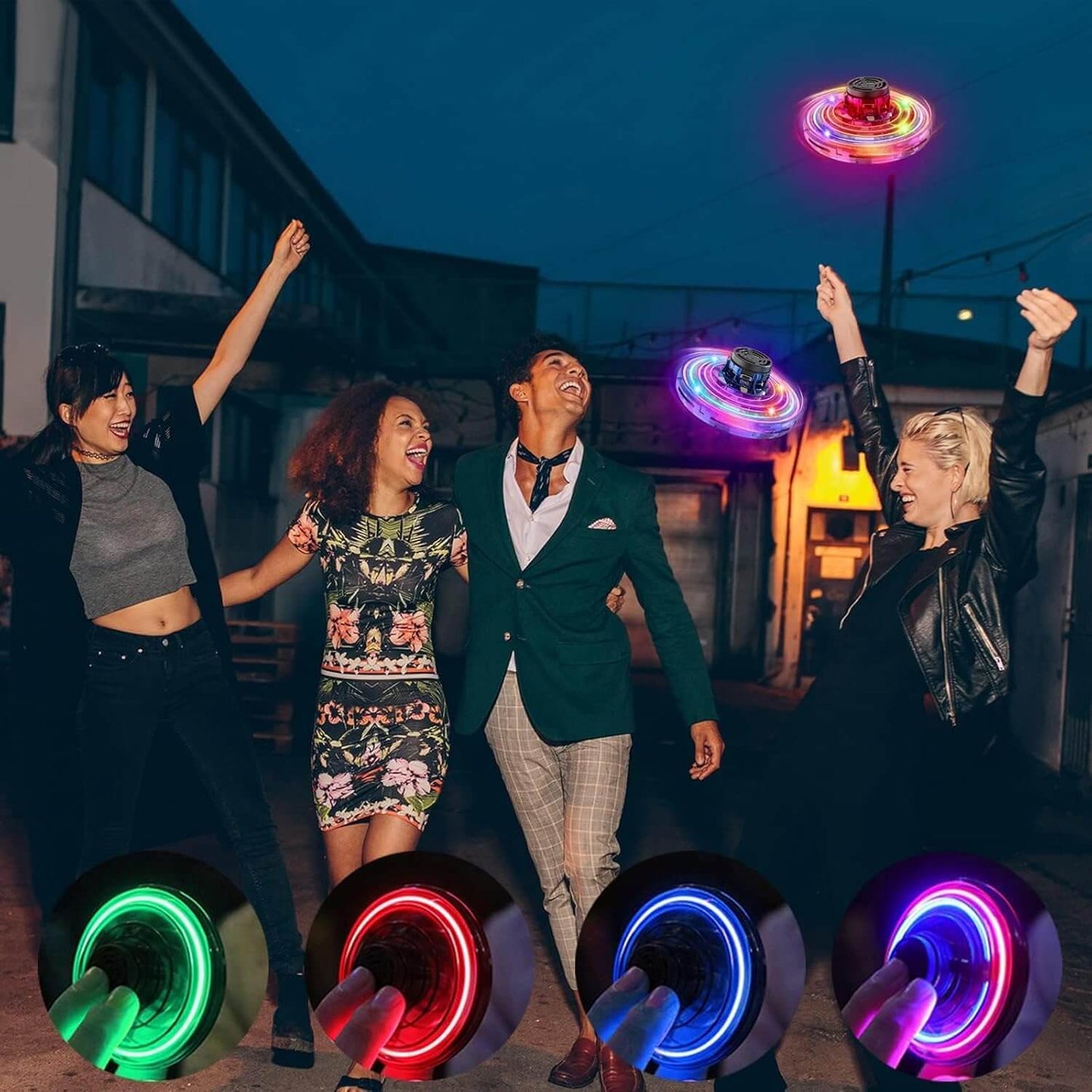 🎁 Spinner Volador LED – El regalo que enamora esta Navidad