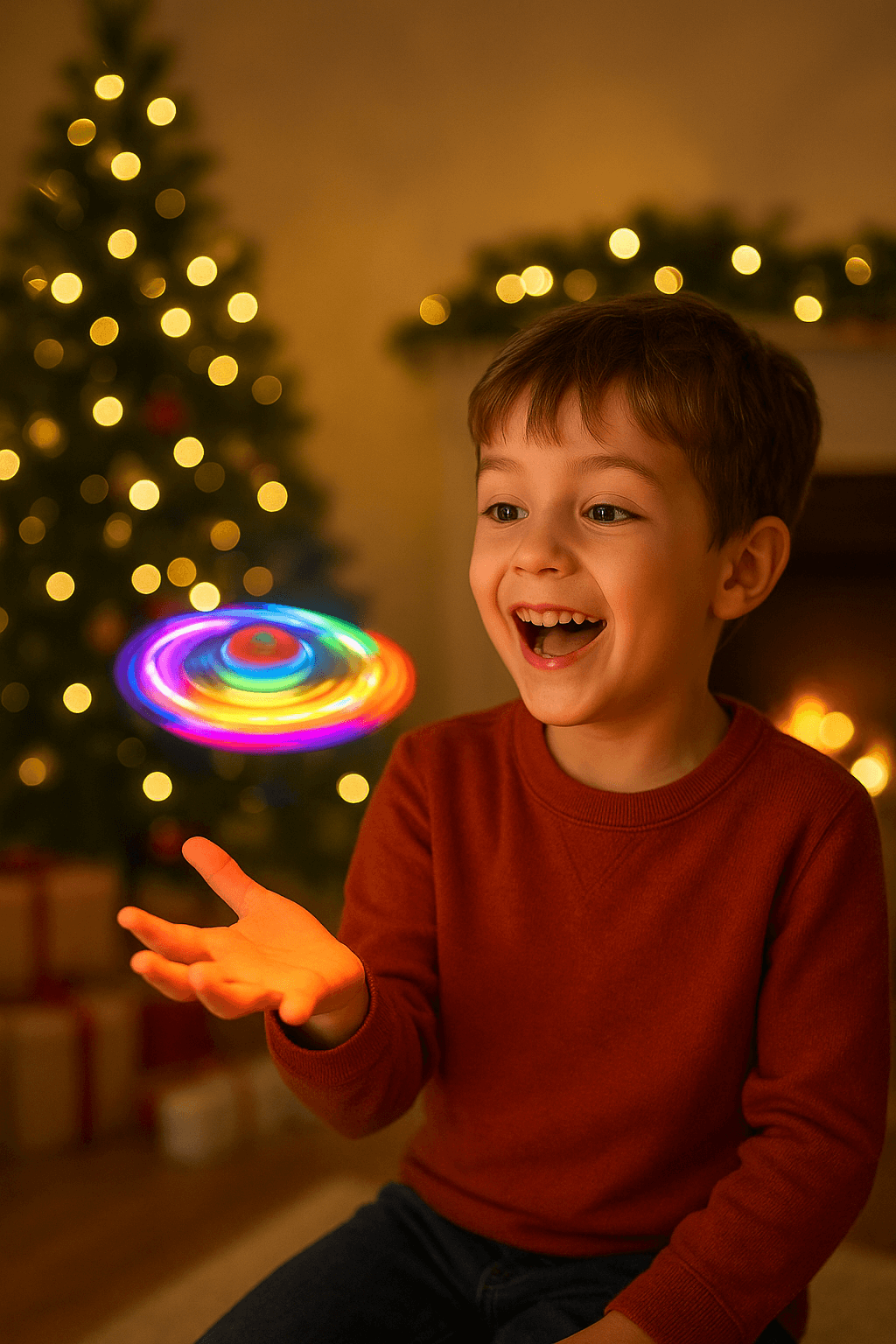 🎁 Spinner Volador LED – El regalo que enamora esta Navidad